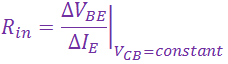 Características del transistor