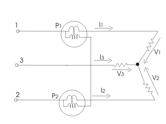 Medición de la potencia trifásica