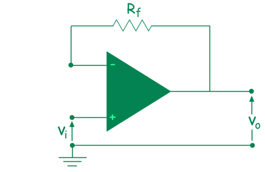 Amplificador operacional no inversor | Amplificador operacional no inversor