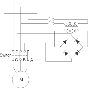 Control de la velocidad de frenado del motor de inducción