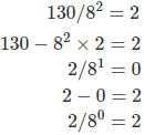 Conversión de octal a decimal y de decimal a octal