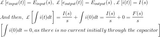 Función de transferencia del sistema de control