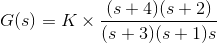 Función de transferencia del sistema de control