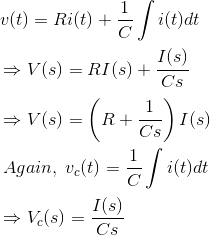 Función de transferencia del sistema de control