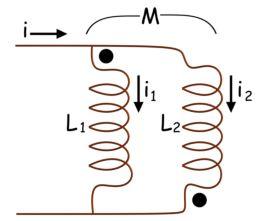 Inductores en serie y en paralelo con efectos de inducción mutua