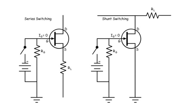 JFET como un interruptor