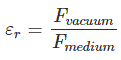 La permitividad y la permitividad relativa o constante dieléctrica