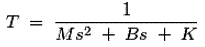 Modelado matemático del sistema de control.